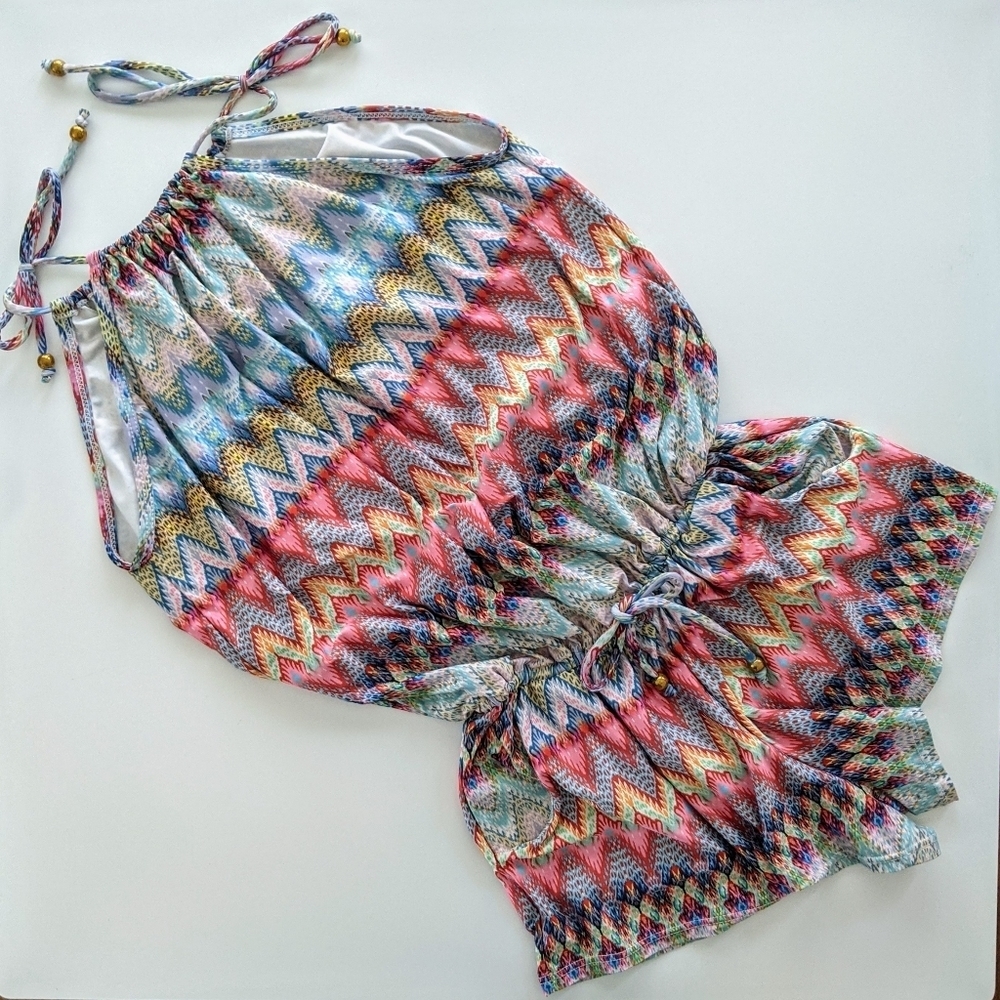 Pilyq PQ Swim Little Reagan Coverup Romper in Belize, M